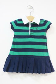 【中古】Ralph Lauren ラルフローレン 子供服 キッズ ワンピース ボーダー 春夏 12M 女の子