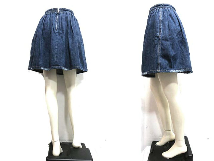 楽天市場】【中古】miu miu ミュウミュウ スカート レディ—ス デニム 