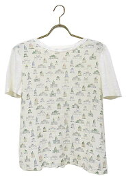 【中古】TORY BURCH トリーバーチ トップス レディース Tシャツ 半袖 アイボリー 麻 XS