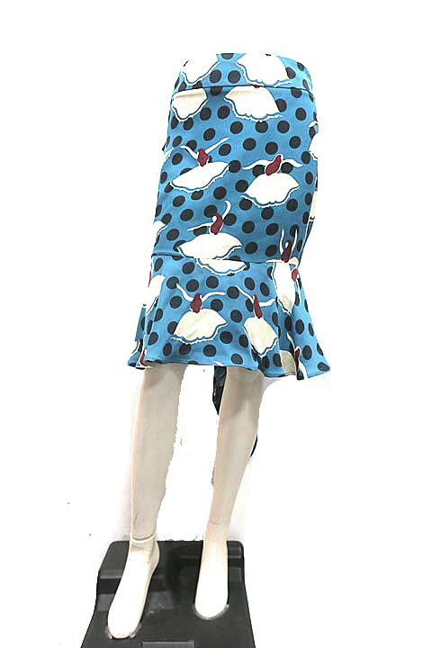 楽天市場】【中古】【美品】MARNI マルニ スカート レディ—ス ブルー  