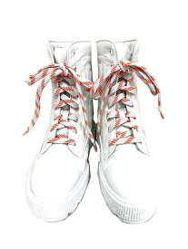 【未使用】【新古品】HERMES エルメス フレッシュ ナイロン レザーショートブーツ ホワイト 靴 ブーツ ホワイト 22AW