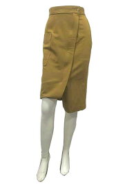 【中古】MACPHEE 　マカフィー　スカート　 レディ―ス　 タイトスカート　 サイズ32　 ブラウン　 日本製