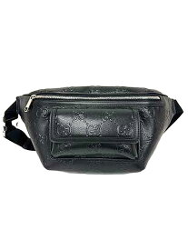 【中古】【美品】GUCCI グッチ バッグ メンズ レディース ボディバッグ ウエストポーチ GGエンボス 645093 送料無料