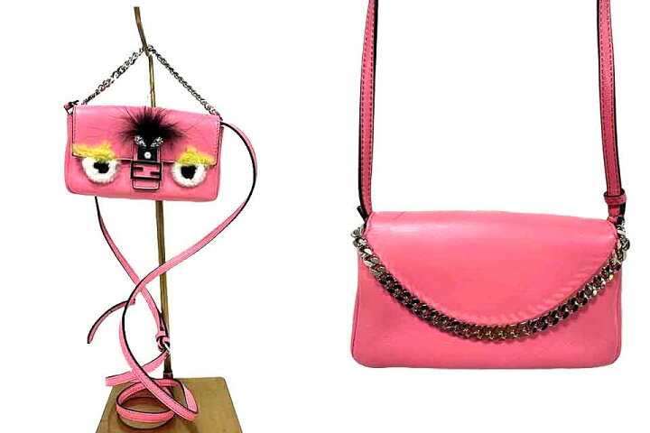 楽天市場】【中古】 FENDI フェンディ マイクロバゲットモンスター 