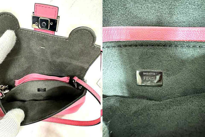 楽天市場】【中古】 FENDI フェンディ マイクロバゲットモンスター 