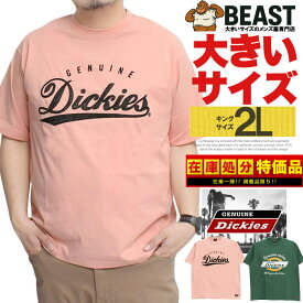 ジェニュイン ディッキーズ(GENUINE Dickies) 半袖 Tシャツ メンズ 大きいサイズ ロゴ 刺繍 プリント クルーネック カットソー 半袖Tシャツ 無地Tシャツ 白 黒 プリントTシャツ スケーター ブランド おおきいサイズ サマー ワークマン
