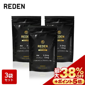 【※期間限定　最大38%OFF + さらにポイントも5倍】 【公式】 REDEN ボリュームアップ サプリメント 3袋 VOLUME UP SUPPLEMENT 栄養機能食品 亜鉛 ナイアシン ノコギリヤシ アナゲイン