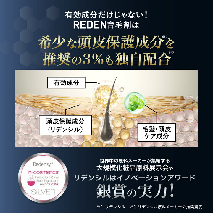楽天市場】【期間限定価格からさらに！最大20%OFFクーポン】 【臨床 育毛 REDEN 90ml 7本セット