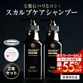 【最大55%OFF！楽天スーパーSALE限定！】 【公式】 REDEN メディカルスカルプシャンプー 2本〜 リデン 薬用シャンプー 医薬部外品 スカルプケア スカルプシャンプー リデンシル配合 メンズ 男性用 シャンプー 頭皮 洗浄 ケア 汗臭対策 ボリュームアップ 薄毛ケア 抜け毛予防