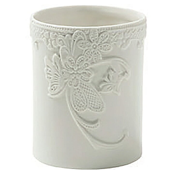 楽天市場 マチルドエム フリースタンドフランス ホワイト おしゃれ かわいい 歯ブラシ 歯ブラシ立て 歯ブラシスタンド ペン スタンド レース プレゼント ギフト リボン サロン マチルドm 白 収納 陶器 北欧 姫系 姫 輸入雑貨rre0136 Re Lshop リエルショップ