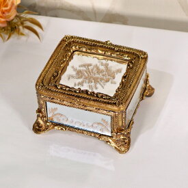 バロック ミラーボックス アンテークゴールドボックス インテリア ディスプレイ ショップ おしゃれ かわいい 小物入れ 収納 卓上 箱 置物 玄関 北欧 輸入雑貨RE1383014