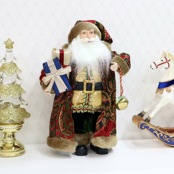 楽天市場】ゴールドベル サンタクロースサンタ オブジェ クリスマス  