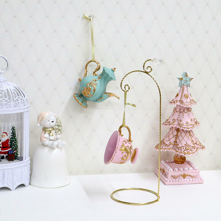 楽天市場】ティーポット オーナメントクリスマス ディスプレイ 