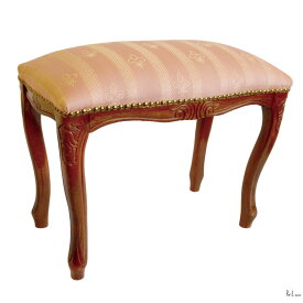 イタリア製 ストライプ柄スツール Sサイズイタリア チェア おしゃれ かわいい 椅子 猫脚 輸入家具 送料無料51350