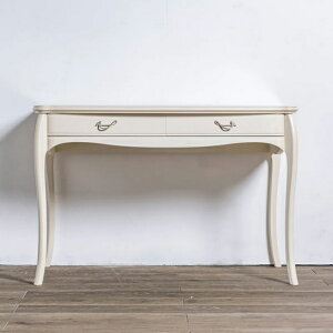 カンティーニュ パーソナルデスク 2色より選択デスク アンティーク ブラウン ホワイト ブラック おしゃれ かわいい 国産 日本製 机 白 黒 無垢 木製 猫脚 完成品 北欧 高級 高級家具 送料無料