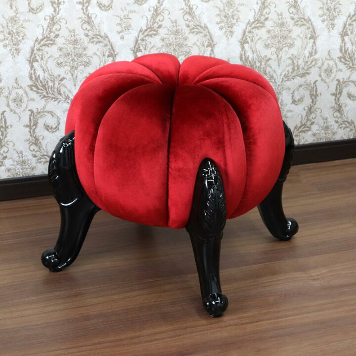 楽天市場】ポイント10倍SALEパンプキンスツール レッド 黒脚 