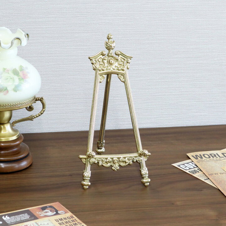 楽天市場】イタリア製 真鍮 イーゼル Sサイズクラシック アンティーク 