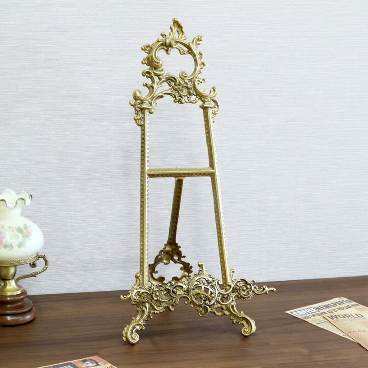 楽天市場】イタリア製 真鍮 イーゼル LLサイズアンティーク クラシック 