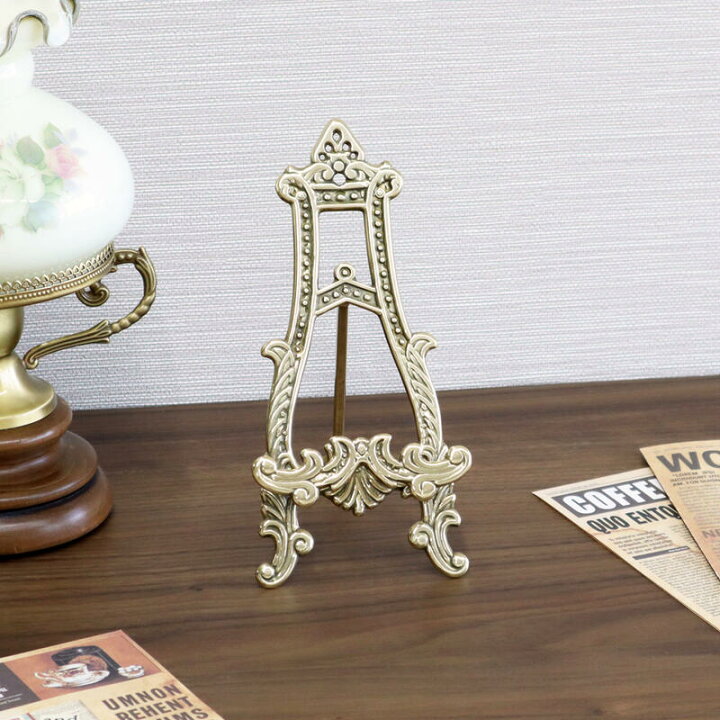 楽天市場】イタリア製 真鍮 イーゼルクラシック アンティーク ゴールド 