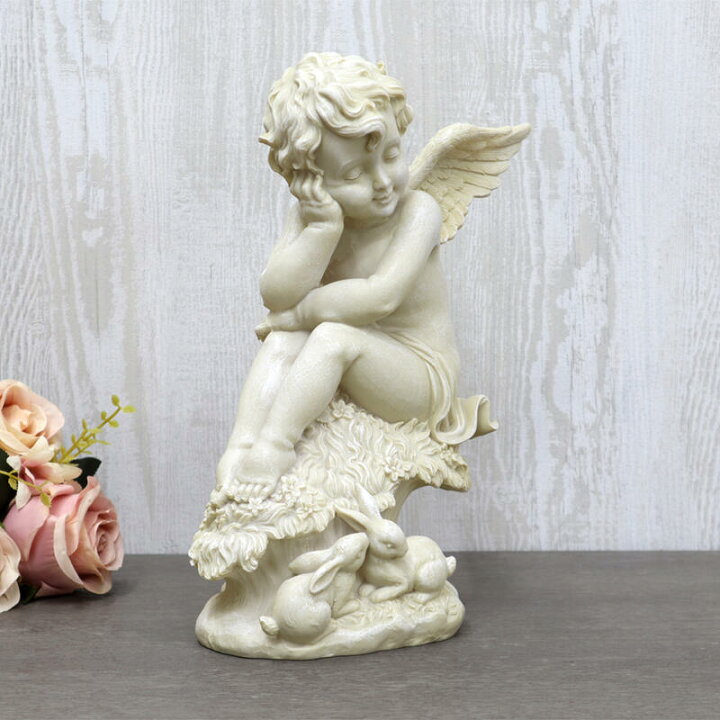 甕 インテリア置物/オブジェ 高さ約45.5cm 約9.4Kg エンジェル 天使 