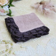 ボルゴ デレ トヴァーリエ ミニタオル mauve/smokeフリル リネン タオル ハンドタオル ブランド シンプル…