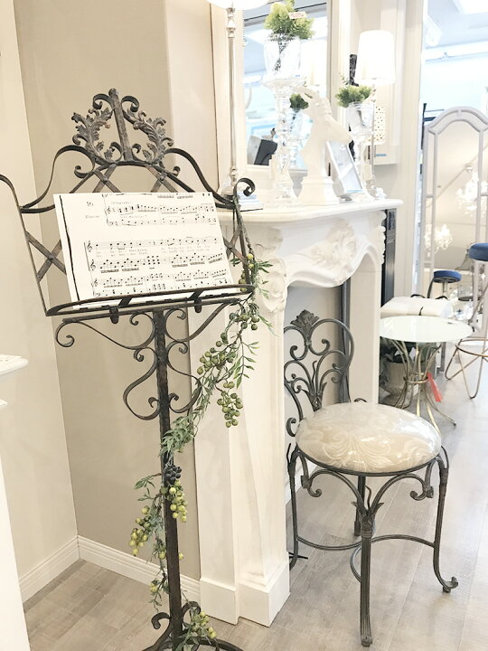 楽天市場】Wrought Iron 譜面台 メニュー立て アイアン 