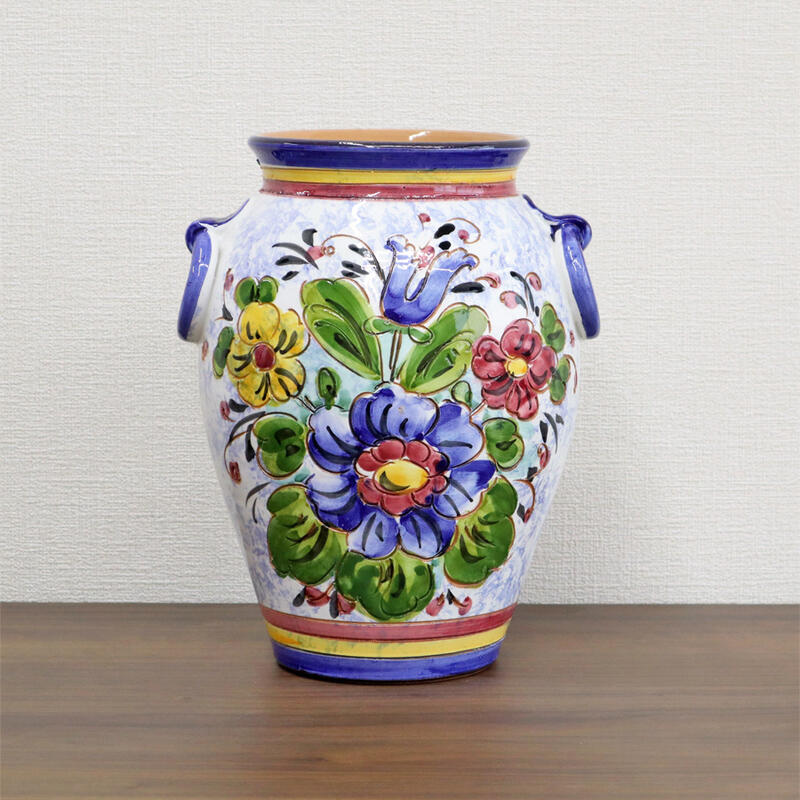 イタリア製 クラッシック アンティーク フラワーベース 花瓶 花器 置物 