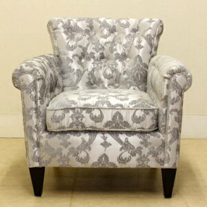 ポイント5倍SALEジェニファーテイラー アームチェア Rosetta Greyロゼッタグレイ チェア ソファ グレー プレゼント ギフト サロン モダン インテリア おしゃれ かわいい 一人掛け 椅子 一人用 北