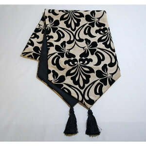 Jennifer Taylor Yorkeジェニファーテイラー テーブルランナー 180cmクラシック エレガント リボン おしゃれ かわいい プレゼント ギフト 姫系 姫 黒 北欧 送料無料RE32374TR