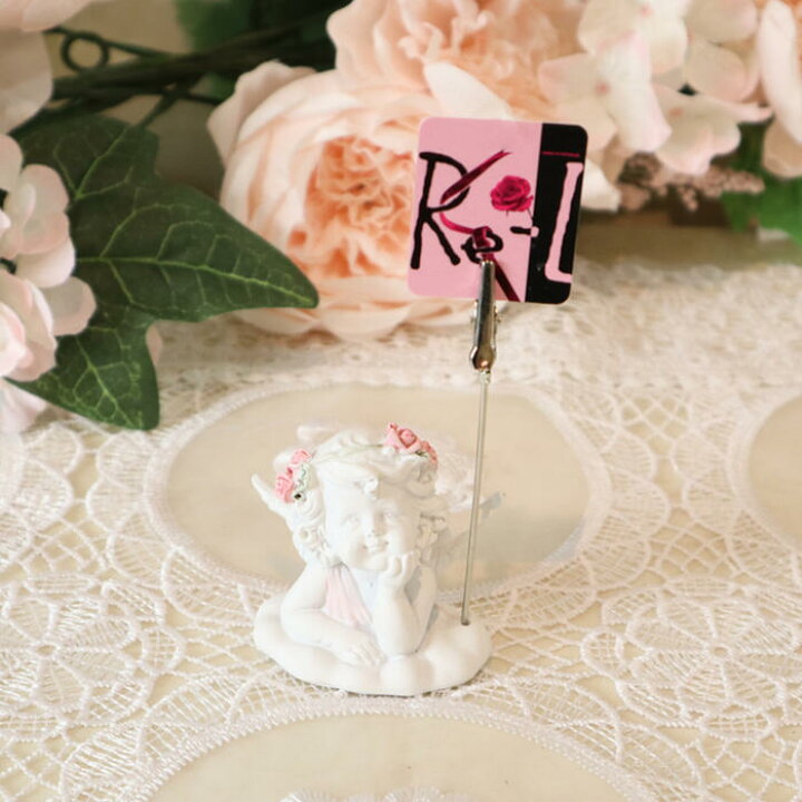 楽天市場 天使の置物 エンジェルのメモクリップ 左右2個セット エレガント 薔薇 花 ローズ ハート 天使 エンジェル 姫 置物 カードホルダー カード立て カードクリップ クリップ バラ エンゼル ミニ ピンク ホワイト おしゃれ 小さい かわいいreqsc 213a 213b Re Lshop