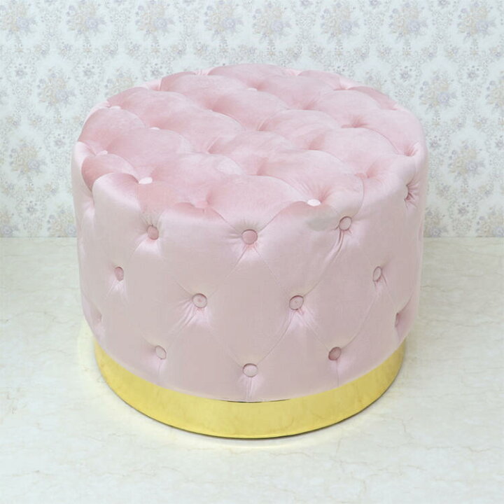 楽天市場 マカロンスツール ピンク Lサイズスツール チェア マカロン マカロンスツール ベロア ファブリック エレガント インテリア ショップ おしゃれ かわいい 大きい 大きめ 椅子 玄関 丸 円 布 北欧 輸入家具 送料無料rekym 3010p Re Lshop リエルショップ