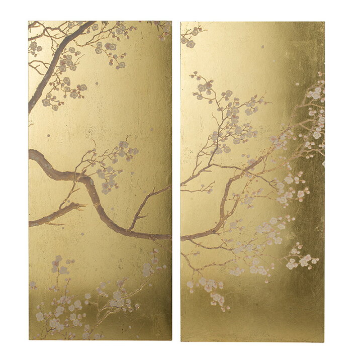 楽天市場】アートパネル 梅 2枚セットアートパネル アートボード 