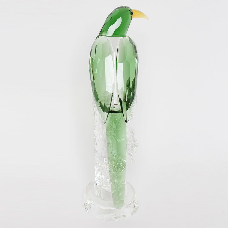 クリスタルガラス オウム オブジェ 1羽 クリスタル 置物 おしゃれ かわいい 北欧 お祝い 鳥 オブジェ インテリア ガラス ギフト プレゼント  輸入雑貨 送料無料REAN-76677/591139 | Re-LSHOP 〔リエルショップ〕