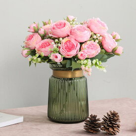 アーティフィシャルフラワー ローズブッシュ 5色より選択バラ ローズブーケ インテリア ディスプレイ ショップ ギフト プレゼント おしゃれ かわいい お祝い 贈り物 母の日 花 造花 花束 薔薇