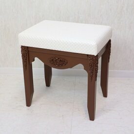 Celesta チェレスタ スツール チョコレートカラーロマンチック 姫系 白家具 ブラウン スツール チェア おしゃれ 可愛い Re-L 日本製