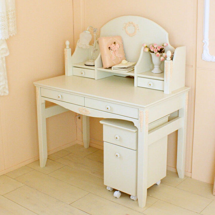 可愛い 机 姫家具 白家具 学習机 デスク