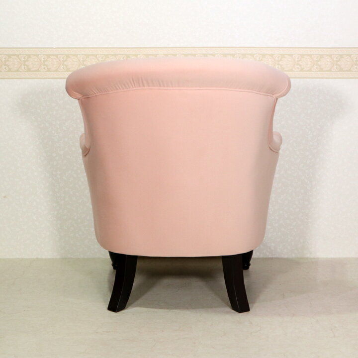 楽天市場】ロマンティックピンク ラウンジチェア一人掛けチェア ソファ 