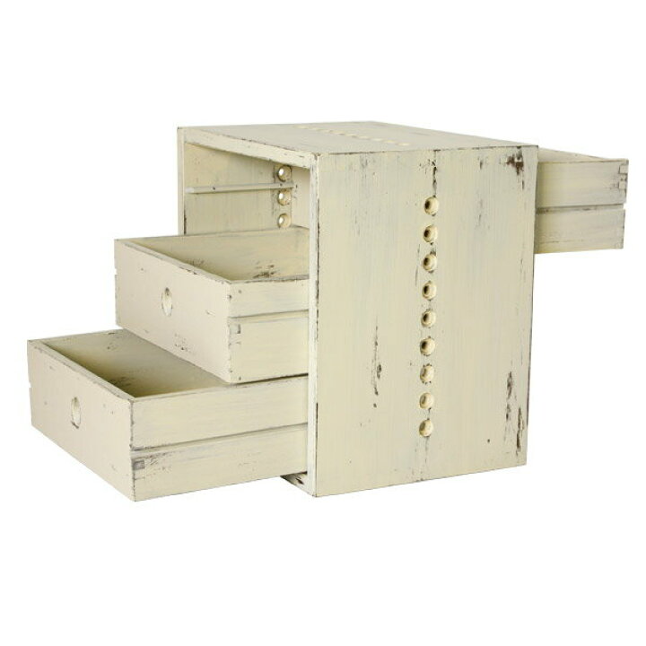 楽天市場】ヴァインアンティーク 3L引き出しBOX 2個セットカラー 