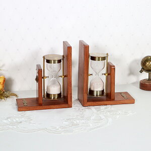 真鍮製 アンティーク ブックエンドアンティーク インテリア オブジェ ディスプレイ ショップ ギフト プレゼント おしゃれ かわいい 本立て 飾り 置物 北欧 真鍮 砂時計 玄関 輸入雑貨 送料無