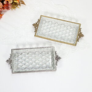 真鍮製 アンティーク スクエアトレイゴールド シルバー クラシック シンプル トレー インテリア ディスプレイ オブジェ ショップ ブラス ギフト プレゼント おしゃれ かわいい 卓上 北欧 真