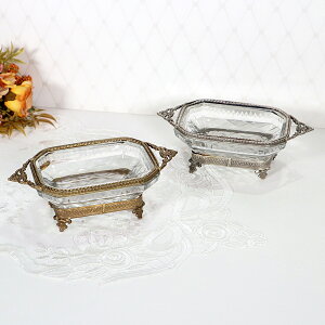 真鍮製 アンティーク ガラストレイゴールド シルバー クラシック シンプル トレー インテリア ディスプレイ オブジェ ショップ ギフト プレゼント おしゃれ かわいい 卓上 北欧 真鍮 輸入雑
