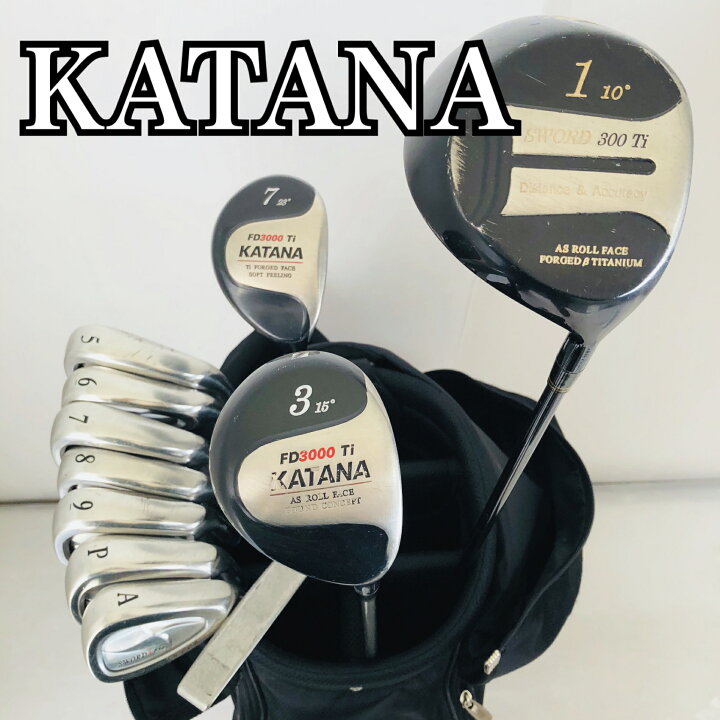 楽天市場】【中古】KATANA カタナ SWORD ソード メンズ ゴルフセット 