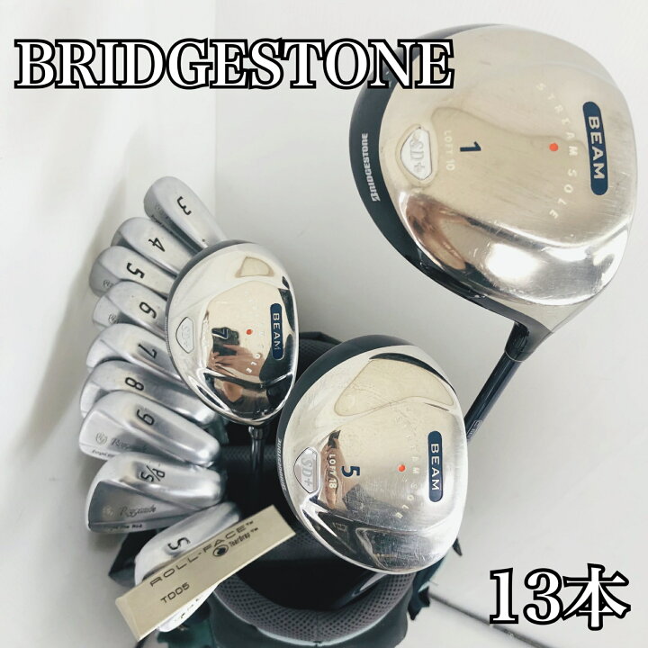 楽天市場】【保証付】【中古】キャディバッグ付 豪華 13本 BRIDGESTONE 