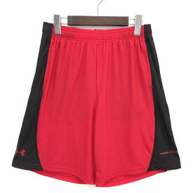 【中古】アンダーアーマー UNDER ARMOUR ヒートギア ゾーン マイクロ ショーツ ハーフパンツ レッド 赤 M MTR3453 メンズ 【ベクトル 古着】 230317