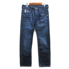 【中古】ジースターロウ G-Star RAW GS RAW01 ストレート デニム パンツ ジーンズ ATTACC LOW STRAIGHT インディゴ 28 メンズ 【ベクトル 古着】 230705