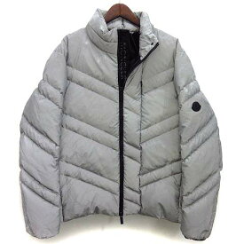 【中古】モンクレール MONCLER タカオ TAKAO ダウン ジャケット 反射 プリント 2022-23AW グレー 3 国内正規 メンズ 【ベクトル 古着】 230728