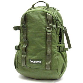 【中古】シュプリーム SUPREME BACKPACK バックパック リュックサック ボックスロゴ オリーブ 緑 2020AW ☆AA★ 【ベクトル 古着】 240105