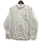 【中古】ニュアンス niuhans ヤク コットン フランネル シャツ 長袖 YAK COTTON FLANNEL SHIRTS ベージュ 0 レディース 【ベクトル 古着】 240322