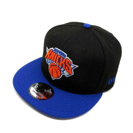 【中古】ニューエラ NEW ERA 9FIFTY NBA ニューヨーク ニックス スナップバック キャップ 帽子 チーム ブラック ブルーバイザー 美品 メンズ 【ベクトル 古着】 240518