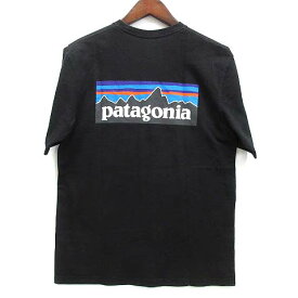 【中古】パタゴニア Patagonia P-6 Logo Responsibili ロゴ Tシャツ カットソー 半袖 ブラック 黒 S 39174 SP19 メンズ 【ベクトル 古着】 240521